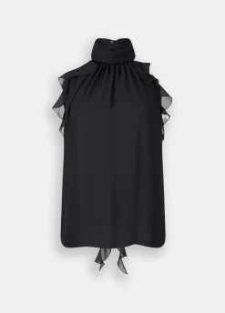 Top elegante con rouches