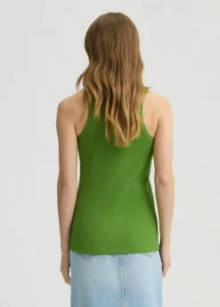 Top in cotone con logo