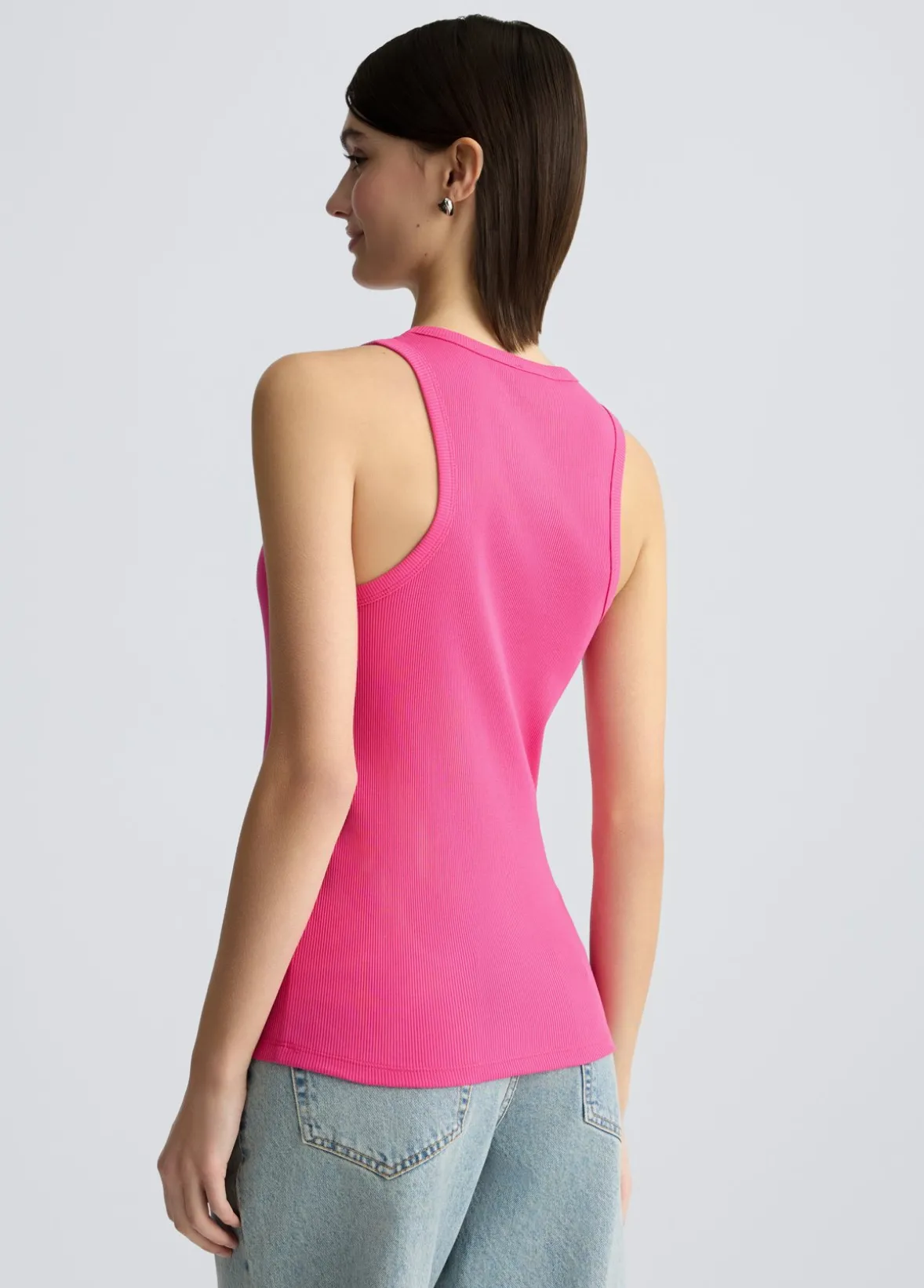 Top in cotone con logo