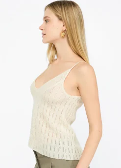 Top in lana e alpaca