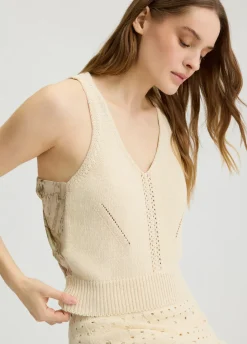 Top in maglia con cut-out