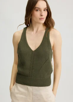 Top in maglia con cut-out