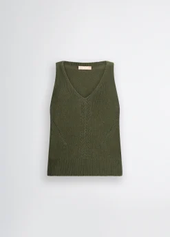 Top in maglia con cut-out