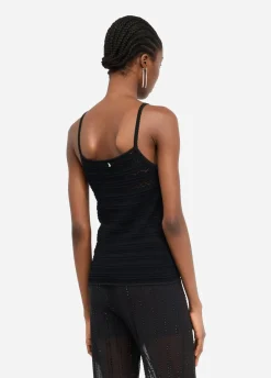 Top in maglia traforata