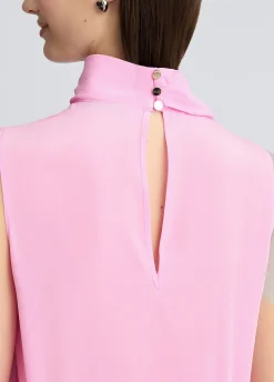Top in pura seta