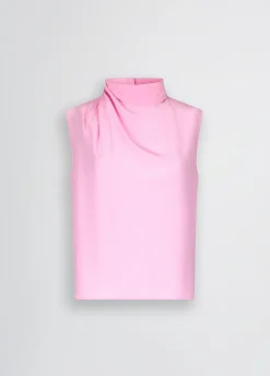 Top in pura seta