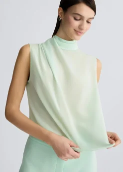 Top in pura seta