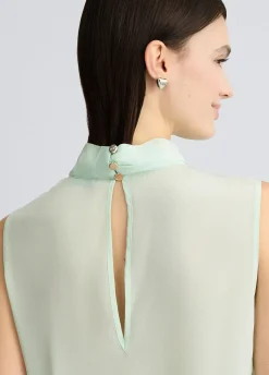Top in pura seta