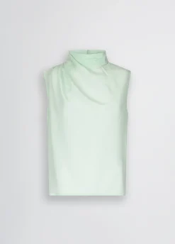 Top in pura seta