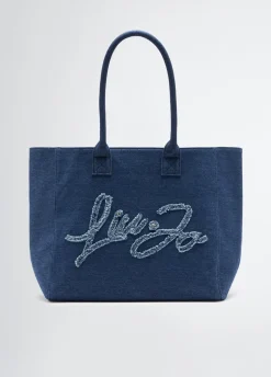 Tote bag grande in denim