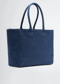 Tote bag grande in denim