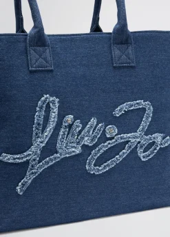 Tote bag grande in denim