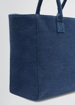 Tote bag grande in denim