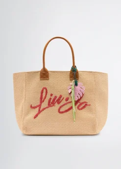 Tote bag grande in rafia