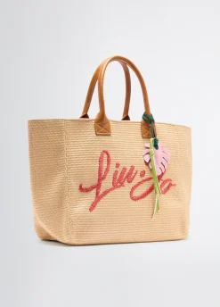 Tote bag grande in rafia