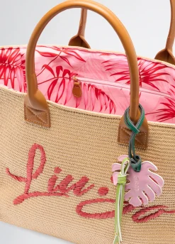 Tote bag grande in rafia