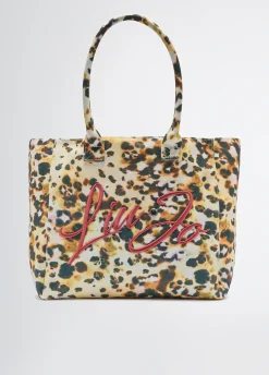 Tote bag grande in tela stampata