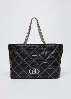 Tote bag LaPuffy grande con catene
