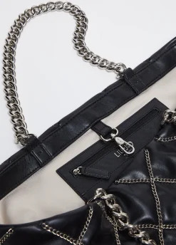 Tote bag LaPuffy grande con catene