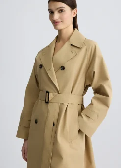 Trench doppiopetto con cintura