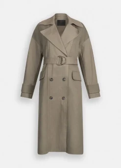 Trench doppiopetto in lana