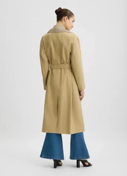 Trench in gabardina di cotone