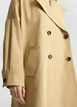 Trench in gabardine