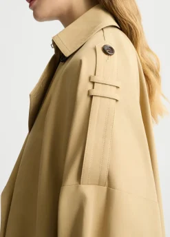 Trench in gabardine