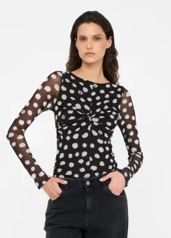 T-shirt a pois