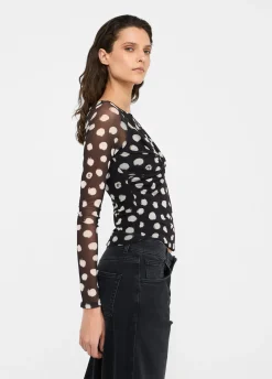 T-shirt a pois