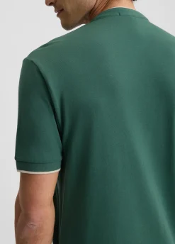 T-shirt con bottoni