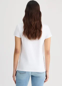 T-shirt con cuore animalier