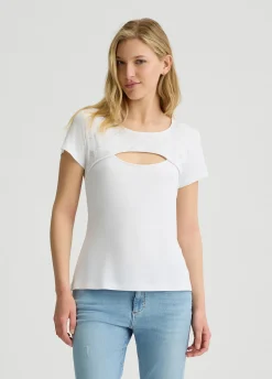 T-shirt con cut-out