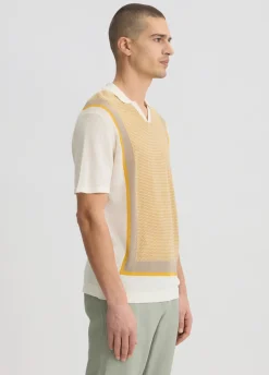 T-shirt con dettaglio in maglia