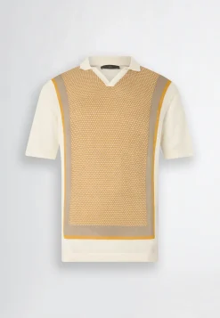 T-shirt con dettaglio in maglia