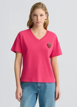 T-shirt con fragola