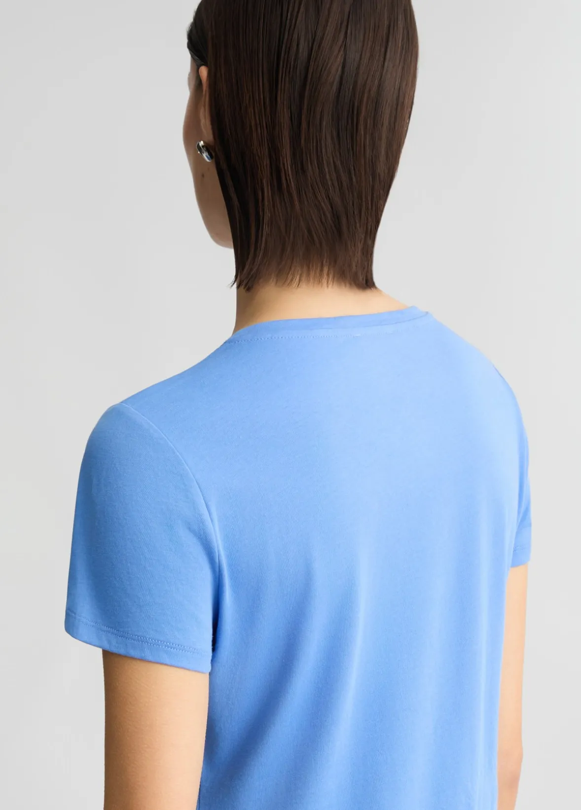 T-shirt con logo e strass