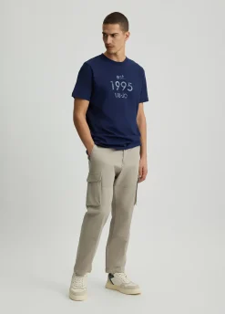 T-shirt con logo stampato