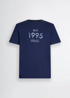 T-shirt con logo stampato