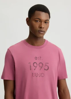 T-shirt con logo stampato