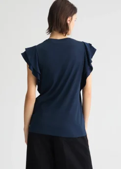 T-shirt con rouches