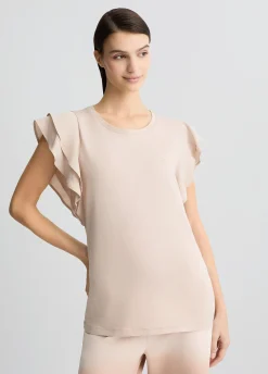 T-shirt con rouches