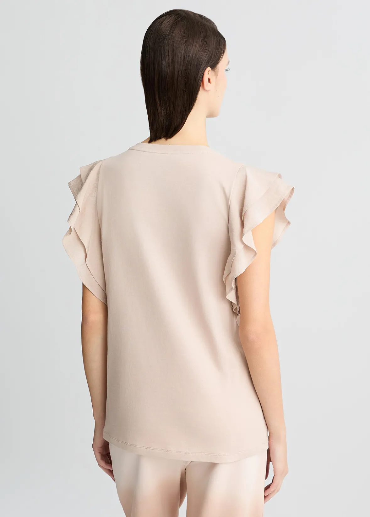 T-shirt con rouches