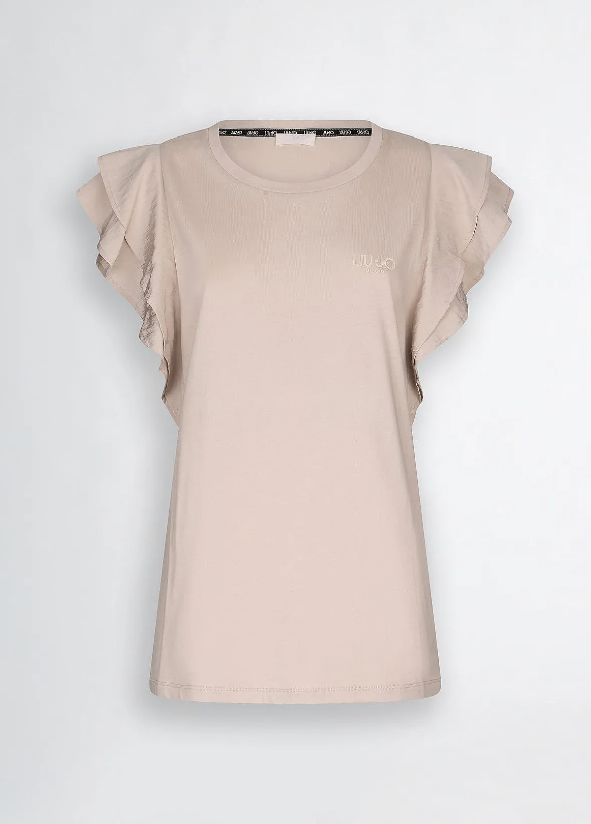 T-shirt con rouches