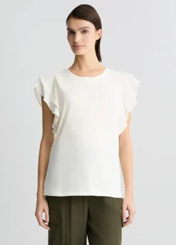 T-shirt con rouches