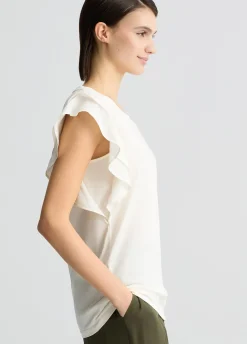 T-shirt con rouches