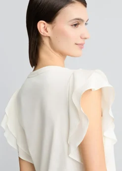 T-shirt con rouches