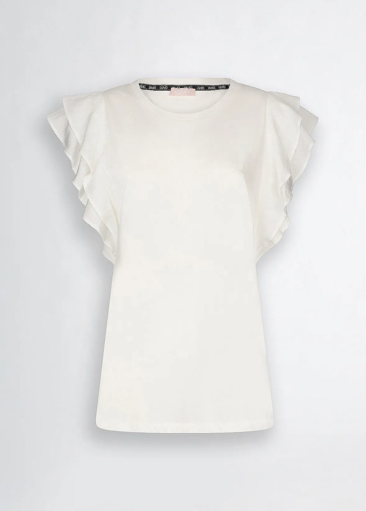 T-shirt con rouches