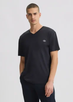 T-shirt con scollo a V