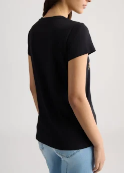 T-shirt con stampa animalier